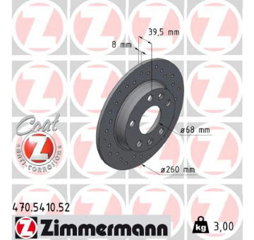 Brzdový kotouč ZIMMERMANN 470.5410.52