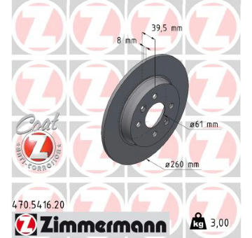 Brzdový kotouč ZIMMERMANN 470.5416.20