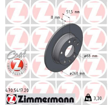 Brzdový kotouč ZIMMERMANN 470.5417.20