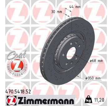 Brzdový kotouč ZIMMERMANN 470.5418.52