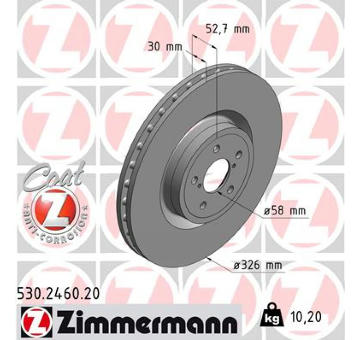 Brzdový kotouč ZIMMERMANN 530.2460.20