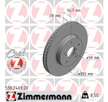 Brzdový kotouč ZIMMERMANN 530.2469.20