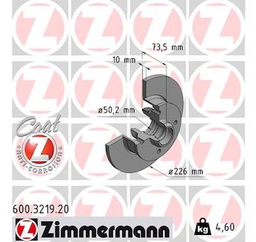 Brzdový kotouč ZIMMERMANN 600.3219.20