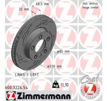 Brzdový kotouč ZIMMERMANN 600.3224.54