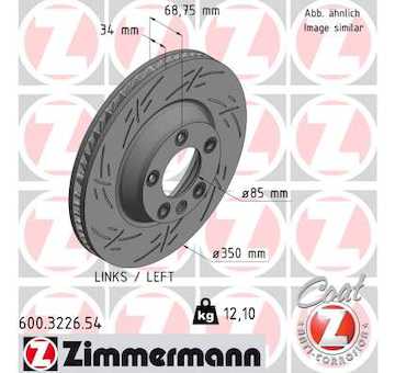 Brzdový kotouč ZIMMERMANN 600.3226.54