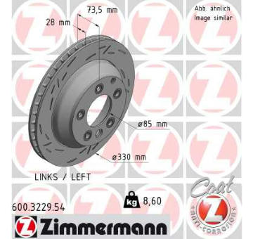 Brzdový kotouč ZIMMERMANN 600.3229.54