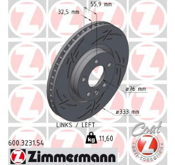 Brzdový kotouč ZIMMERMANN 600.3231.54