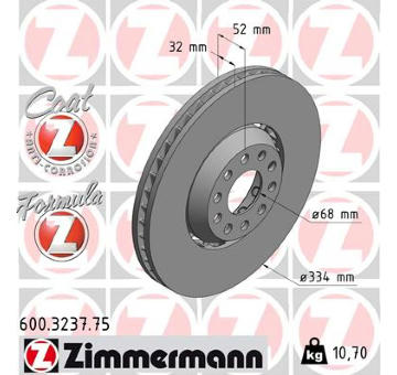 Brzdový kotouč ZIMMERMANN 600.3237.75