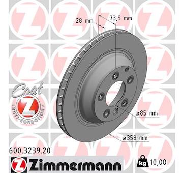 Brzdový kotouč ZIMMERMANN 600.3239.20