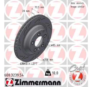 Brzdový kotouč ZIMMERMANN 600.3239.54