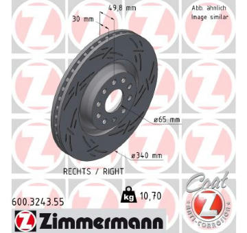 Brzdový kotouč ZIMMERMANN 600.3243.55