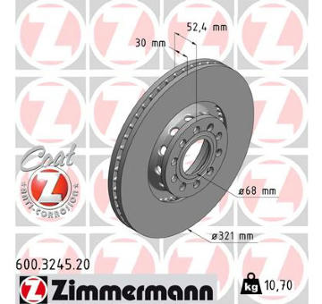 Brzdový kotouč ZIMMERMANN 600.3245.20