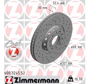 Brzdový kotouč ZIMMERMANN 600.3245.52