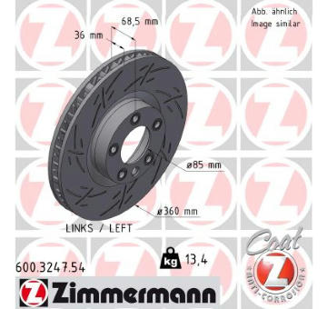 Brzdový kotouč ZIMMERMANN 600.3247.54