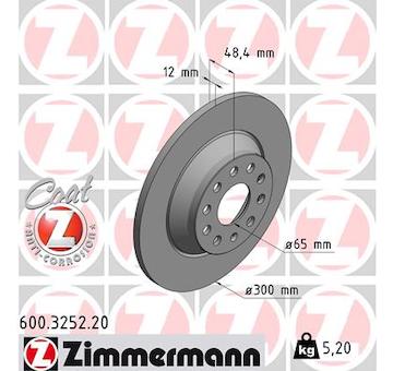 Brzdový kotouč ZIMMERMANN 600.3252.20