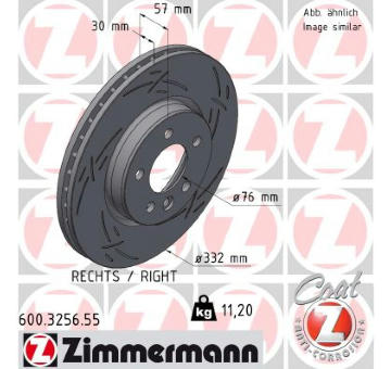 Brzdový kotouč ZIMMERMANN 600.3256.55