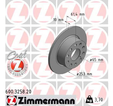 Brzdový kotouč ZIMMERMANN 600.3258.20