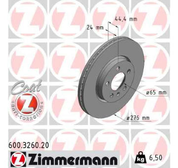 Brzdový kotouč ZIMMERMANN 600.3260.20