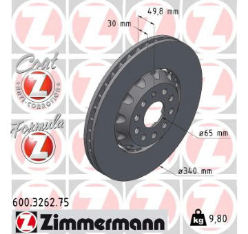 Brzdový kotouč ZIMMERMANN 600.3262.75