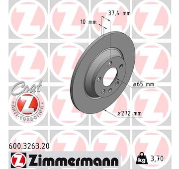 Brzdový kotouč ZIMMERMANN 600.3263.20