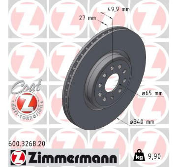 Brzdový kotouč ZIMMERMANN 600.3268.20