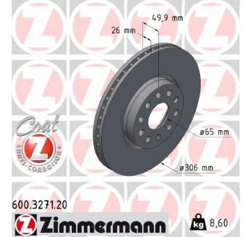 Brzdový kotouč ZIMMERMANN 600.3271.20
