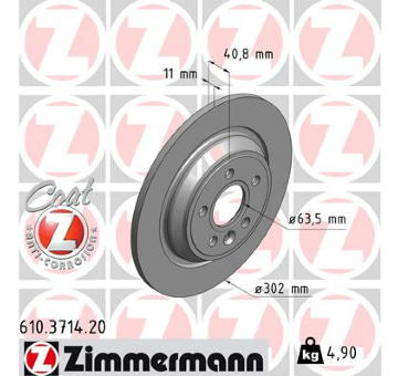 Brzdový kotouč ZIMMERMANN 610.3714.20