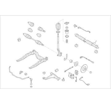 Zavesenie kolesa DELPHI OE-OPEL-000015243-F