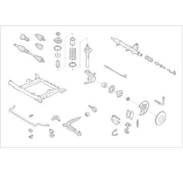 Zavěżení kola DELPHI OE-BMW-000000253-F