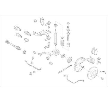 Zavěżení kola DELPHI OE-VW-000001648-R