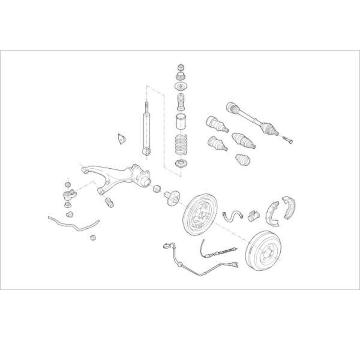 Zavěżení kola DELPHI OE-VW-000001873-R