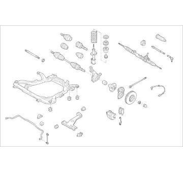 Zavěżení kola DELPHI OE-OPEL-000015303-F