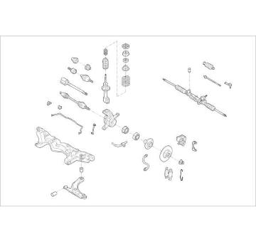 Zavěżení kola DELPHI OE-FORD-000014813-F