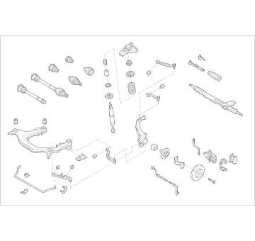 Zavěżení kola DELPHI OE-VW-000007933-F