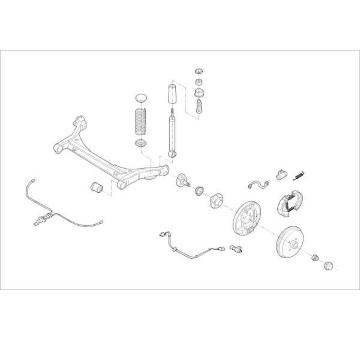 Zavěżení kola DELPHI OE-VW-000008971-R