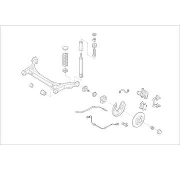 Zavěżení kola DELPHI OE-VW-000015494-R