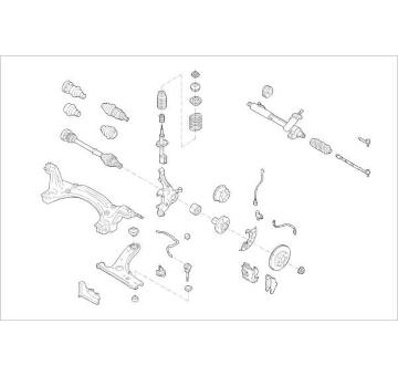 Zavěżení kola DELPHI OE-VW-000015550-F
