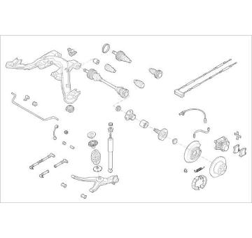 Zavěżení kola DELPHI OE-OPEL-000009008-R