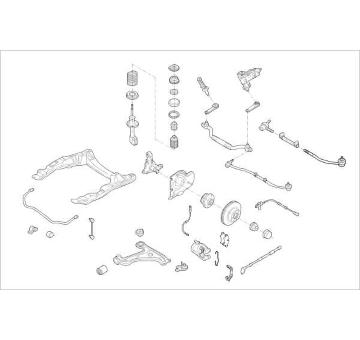 Zavěżení kola DELPHI OE-OPEL-000003858-F