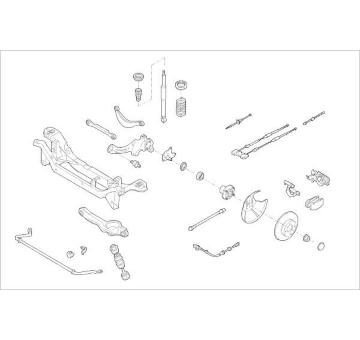 Zavěżení kola DELPHI OE-FORD-000016631-R