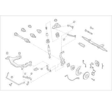 Zavěżení kola DELPHI OE-AUDI-000017145-F