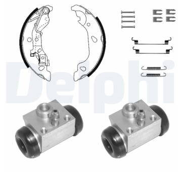 Sada brzdových čelistí DELPHI 1069