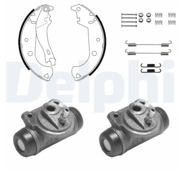 Sada brzdových čelistí DELPHI 1070