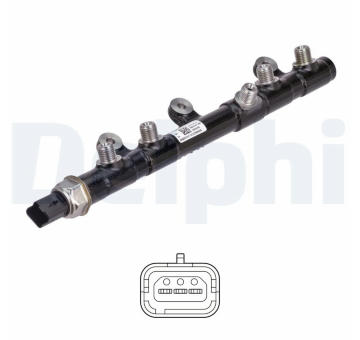 Rozdělovací trubka, palivo DELPHI 28325380