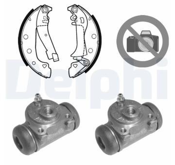 Sada brzdových čelistí DELPHI 631