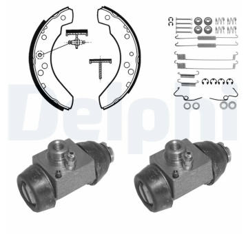 Sada brzdových čelistí DELPHI 795