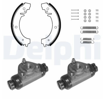 Sada brzdových čelistí DELPHI 803
