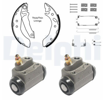 Sada brzdových čelistí DELPHI 841