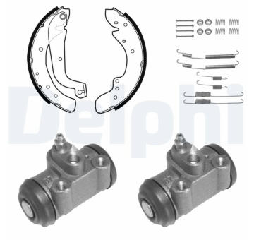 Sada brzdových čelistí DELPHI 884