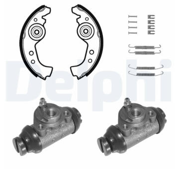 Sada brzdových čelistí DELPHI 889